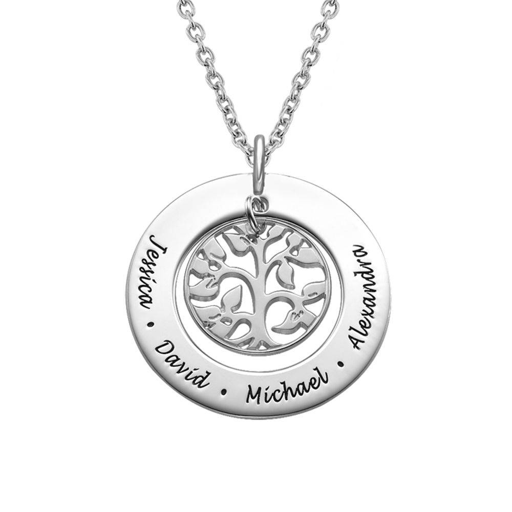 Silver Family Tree Necklace-2 product photo