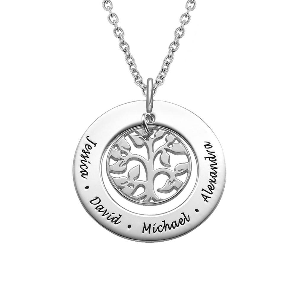 Silver Family Tree Necklace product photo