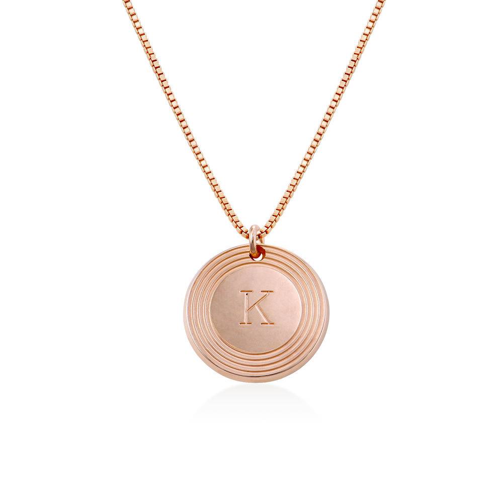 Fontana Initial Necklace in 18k Rose Gold Plating product photo