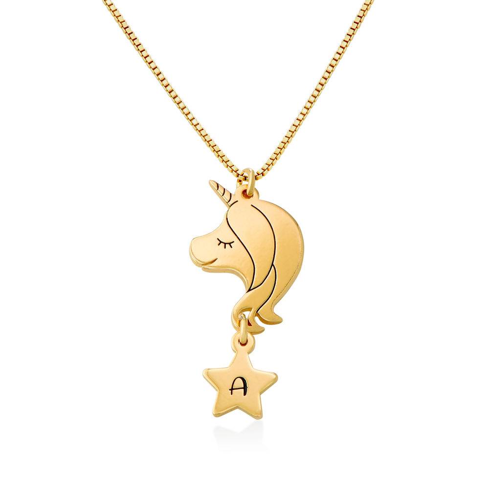 Girls Unicorn Necklace in 18k Gold Plating product photo