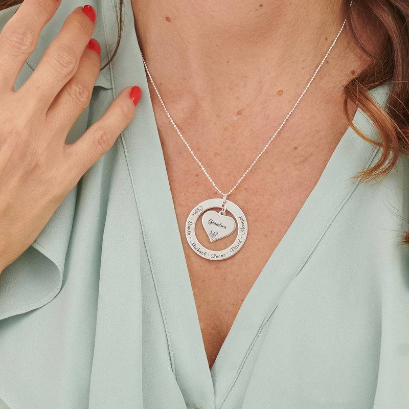 Mother or Grandmother Necklace in Sterling Silver-3 product photo