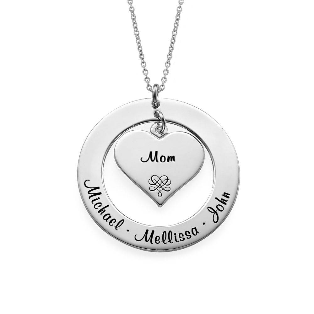 Mother or Grandmother Necklace in Sterling Silver-2 product photo