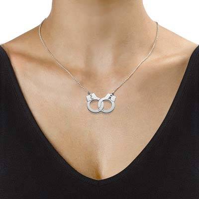 Sterling Silver Handcuff Necklace-2 product photo
