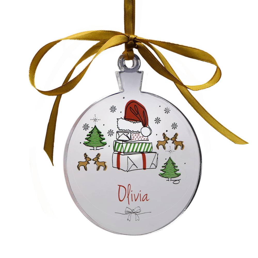 Custom Christmas Ornament- Personalize with 1 Name-1 product photo