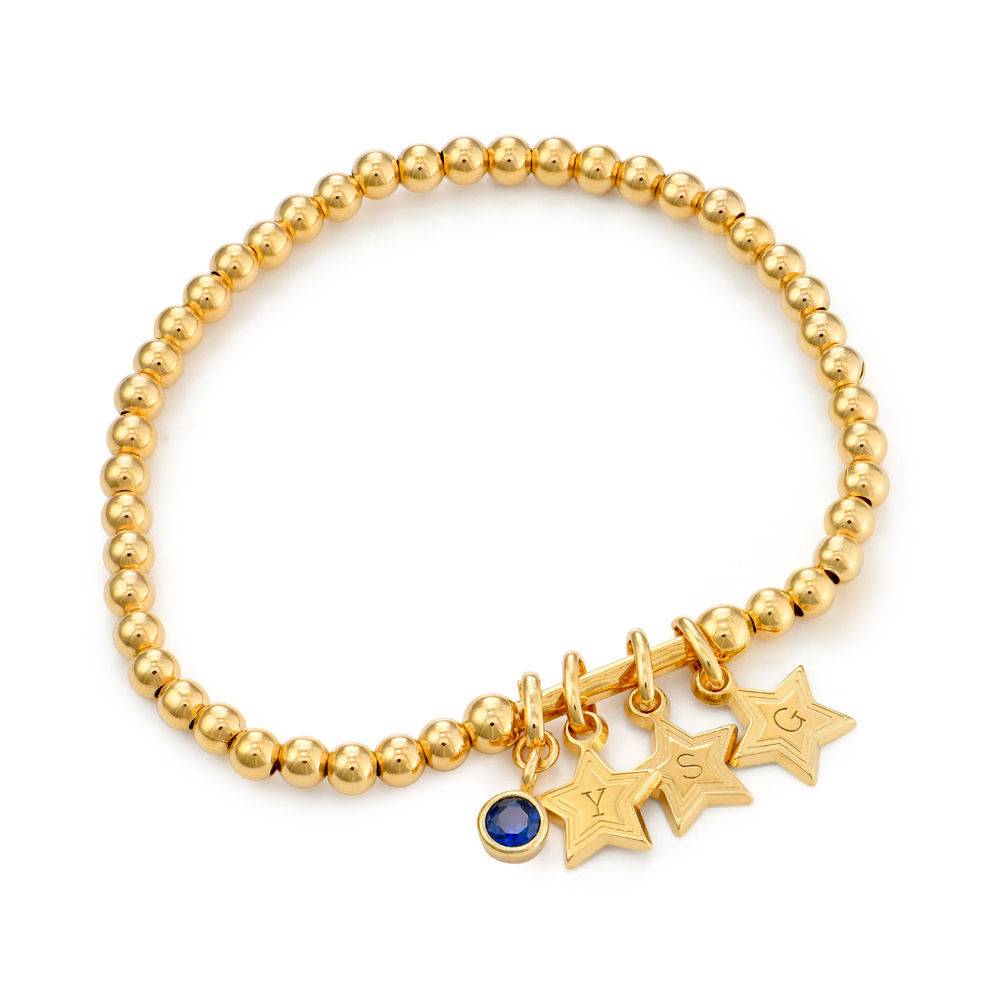 Having a Ball Bracelet with Custom Charms in Gold Plating-1 product photo