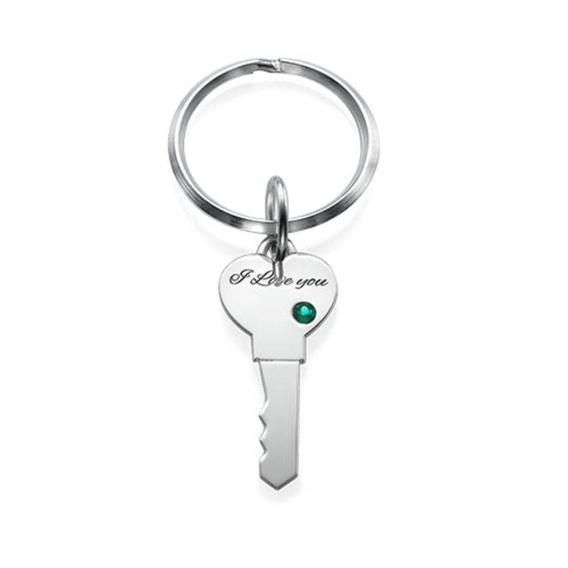 Heart and Key Keychain for Couples-3 product photo