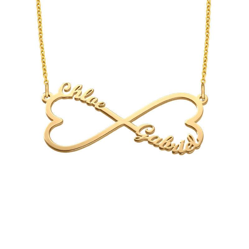 Heart Infinity Name Necklace with Gold Plating-1 product photo