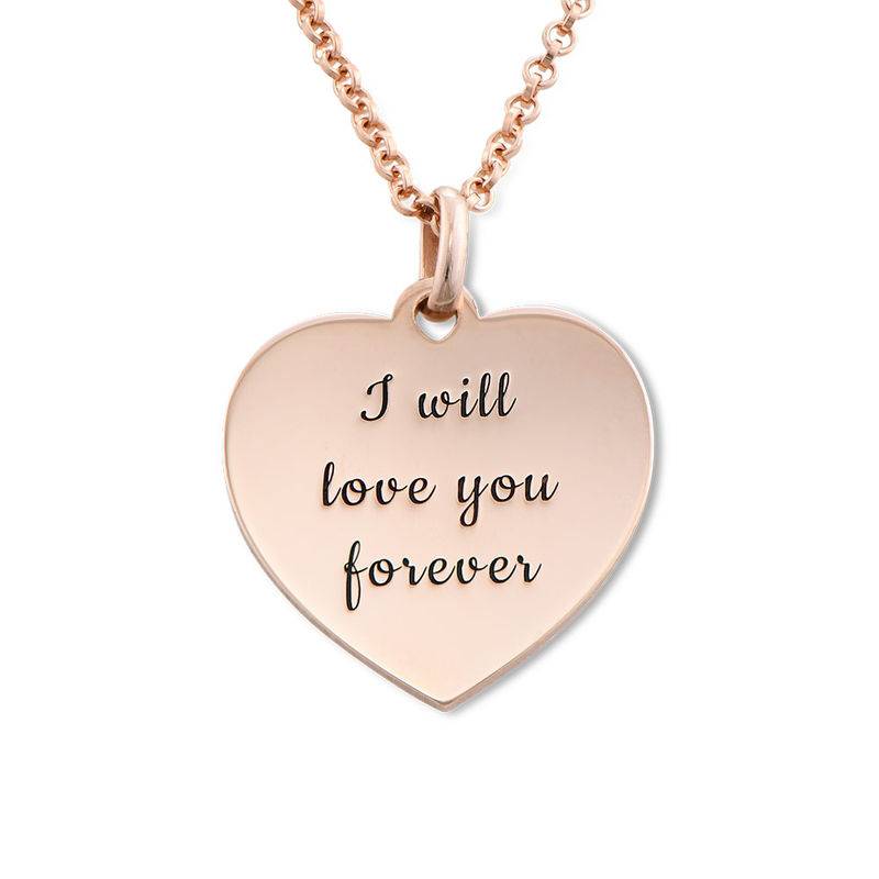 Heart Necklace in Rose Gold Plating-2 product photo