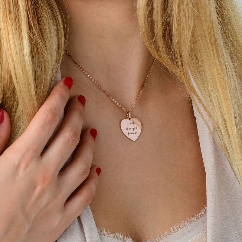 Heart Necklace in Rose Gold Plating-1 product photo