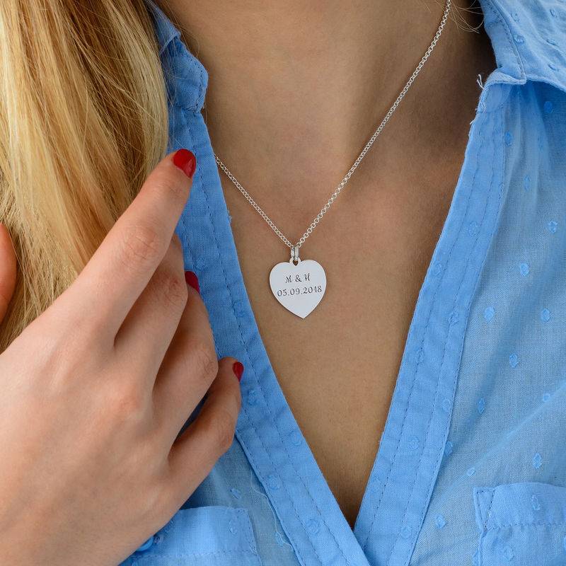 Heart Necklace in Silver-2 product photo