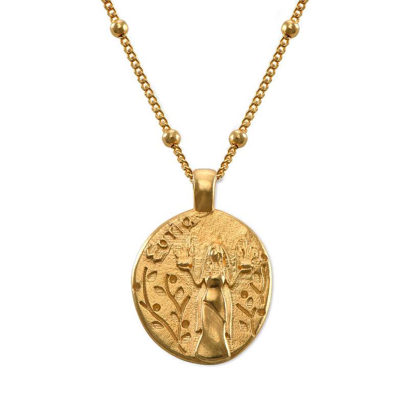 Hestia Coin Necklace in Gold Plating product photo