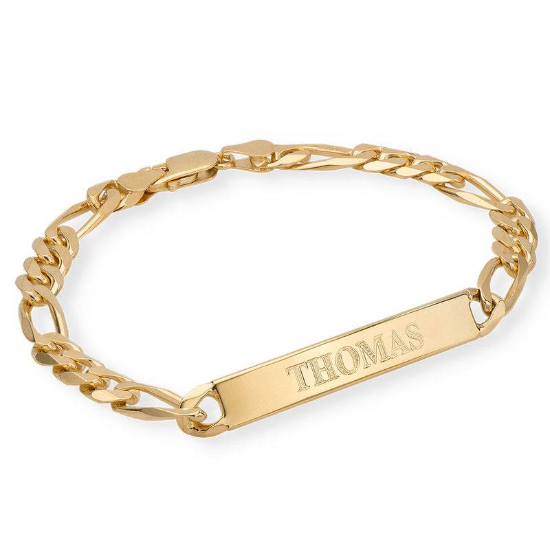 Amigo ID Bracelet for men in 18K Gold Vermeil-1 product photo