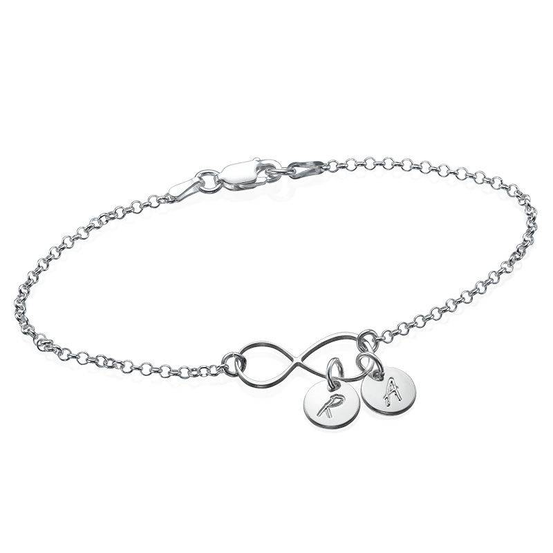 Infinity Bracelet / Anklet with Initial Charms-1 product photo