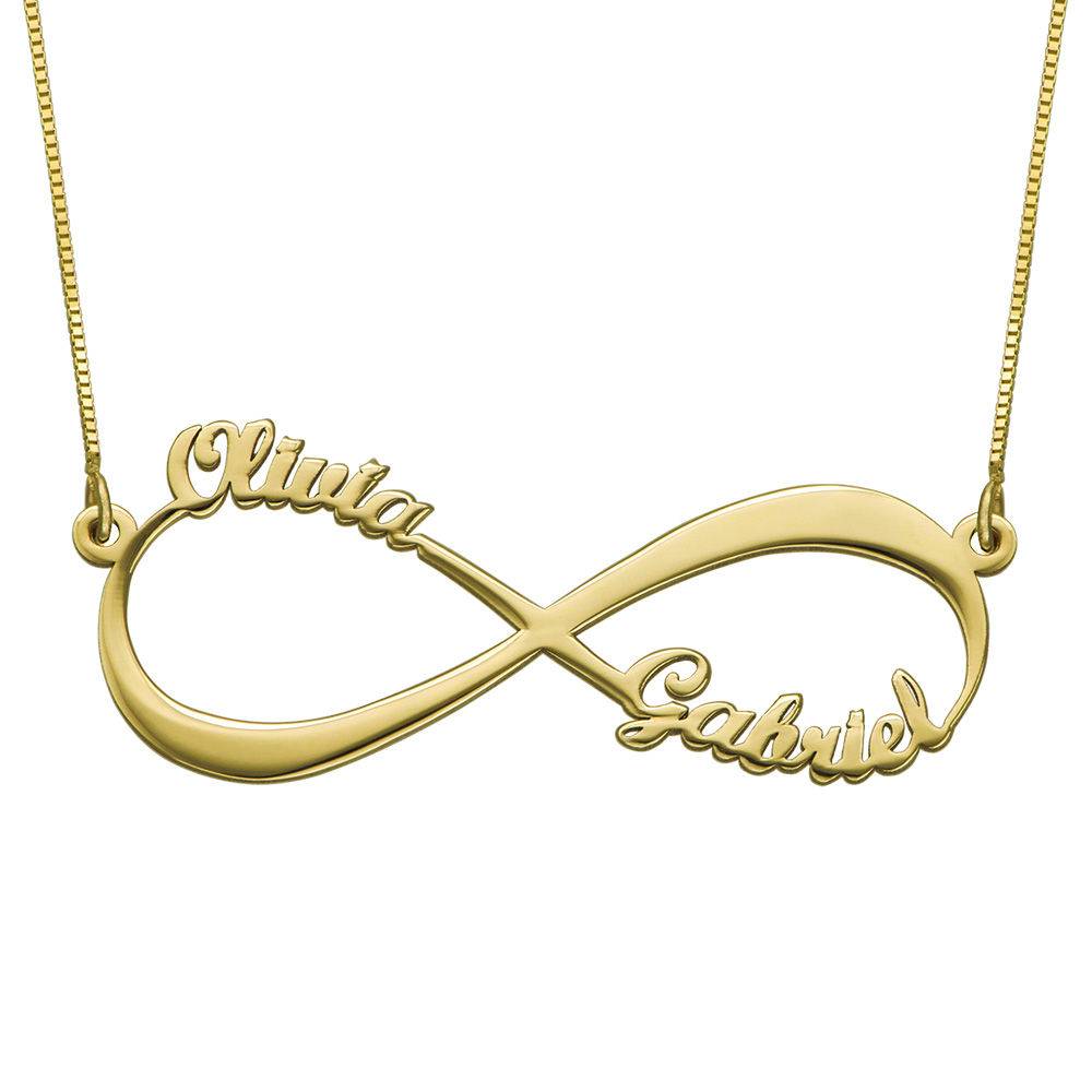 Infinity Name Necklace in 14K Yellow Gold-1 product photo