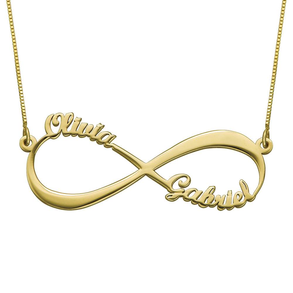 Infinity Name Necklace in 14K Yellow Gold | My Name Necklace Canada