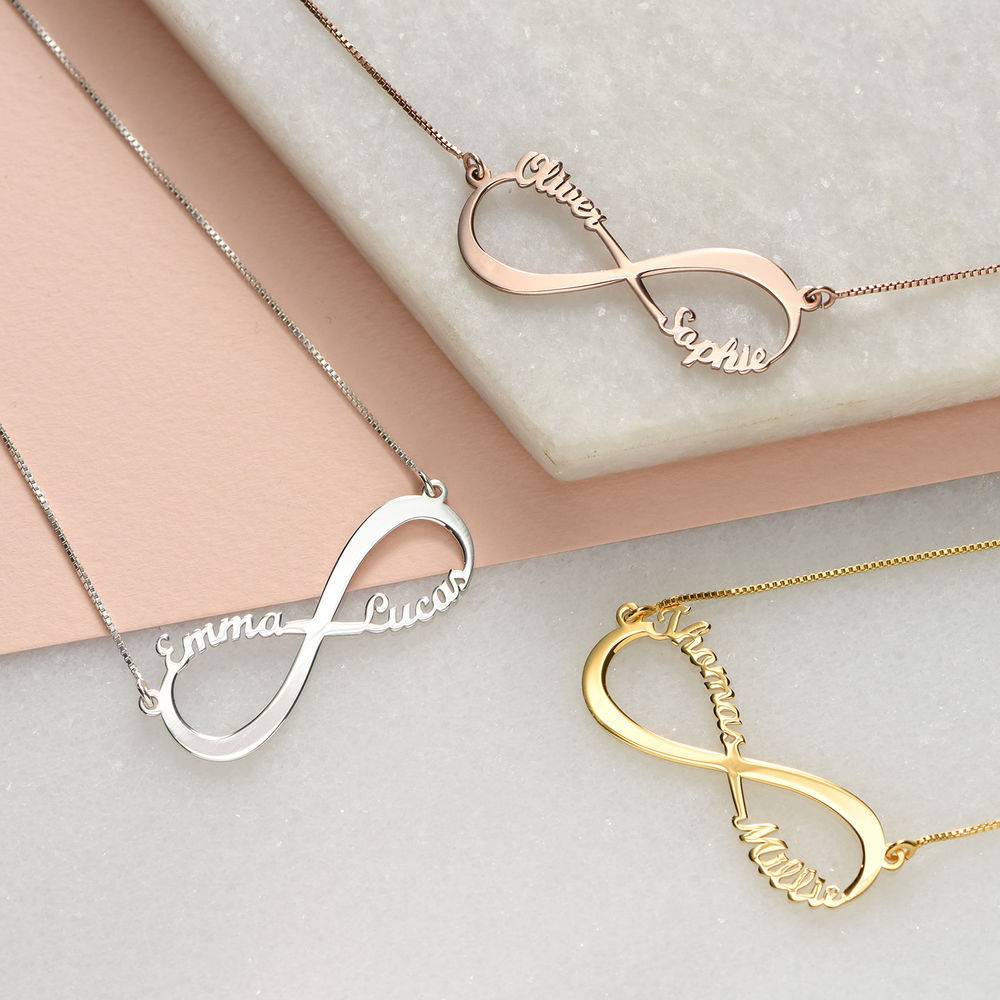 Infinity Name Necklace in 14K Yellow Gold-3 product photo