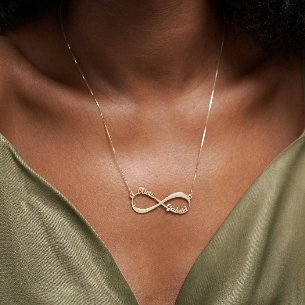 Infinity Name Necklace in 14K Yellow Gold-2 product photo