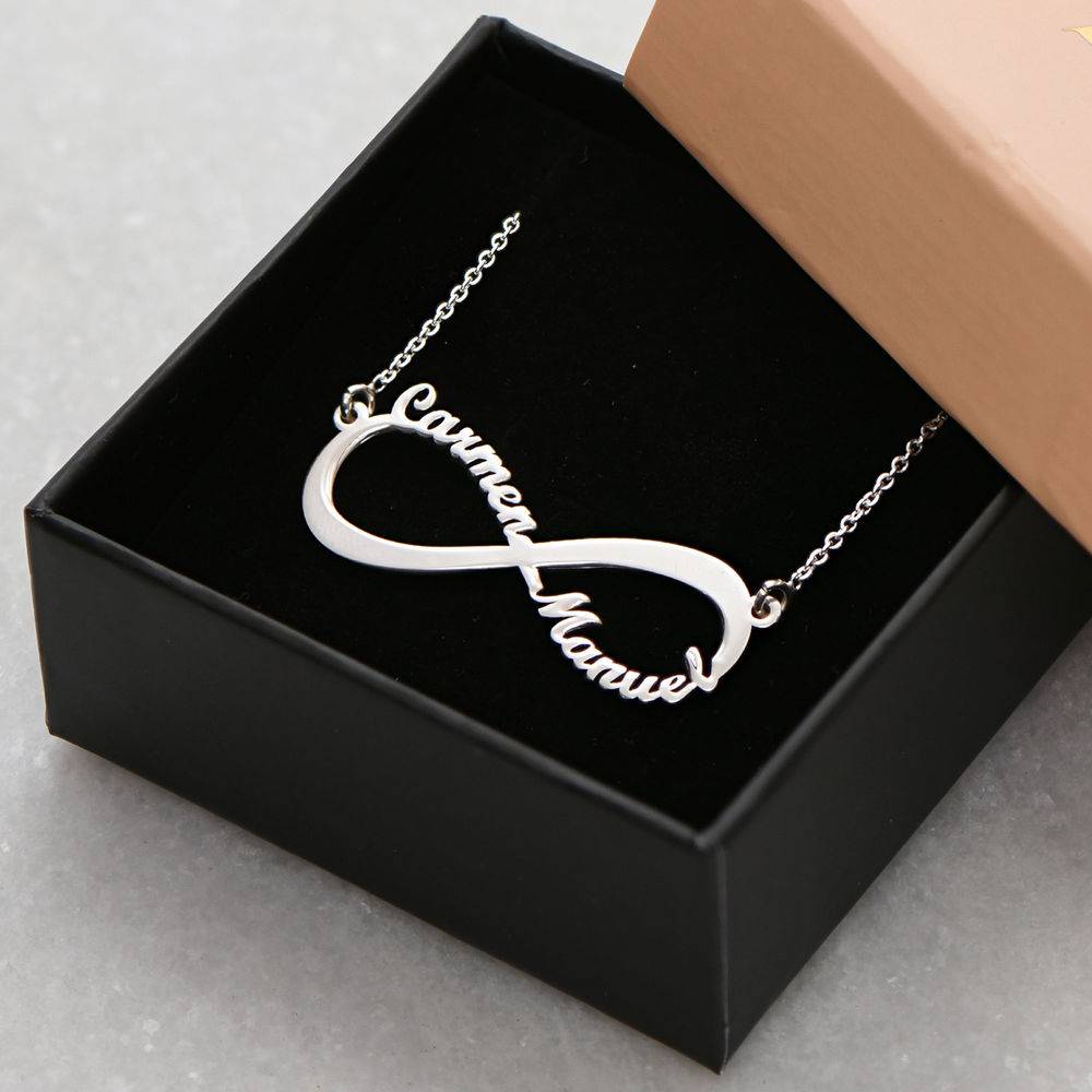 Infinity Name Necklace in Premium Silver-5 product photo