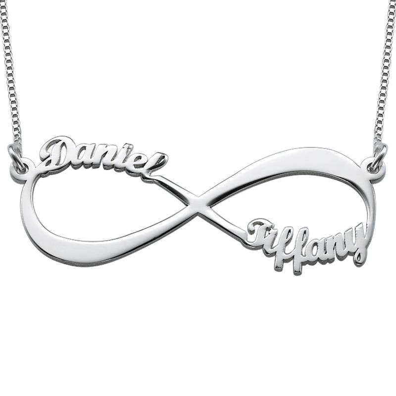 Infinity Name Necklace in Sterling Silver-3 product photo