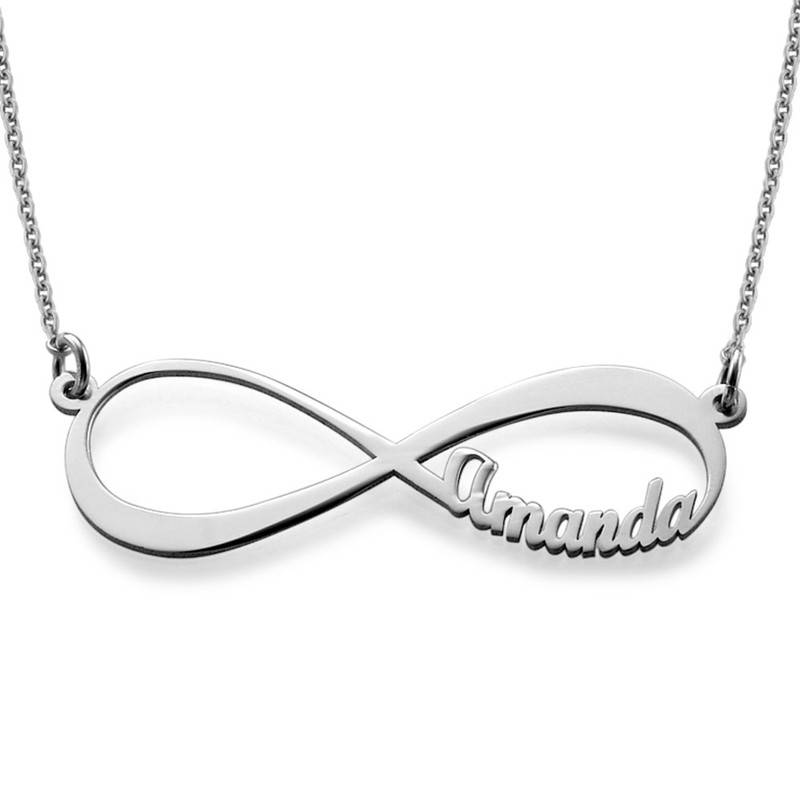 Infinity Name Necklace in Sterling Silver-1 product photo