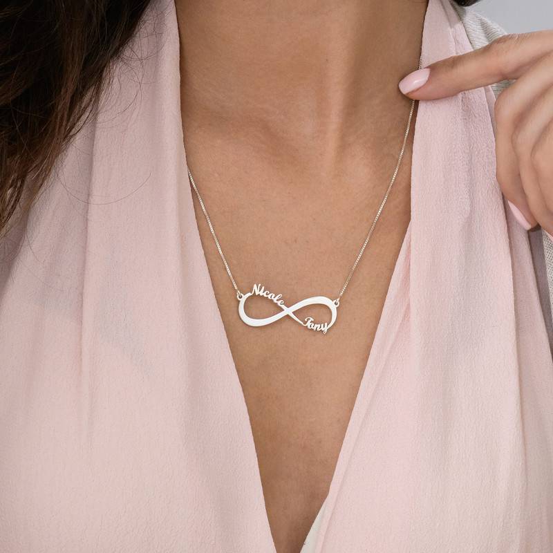 Infinity Name Necklace in Sterling Silver-3 product photo