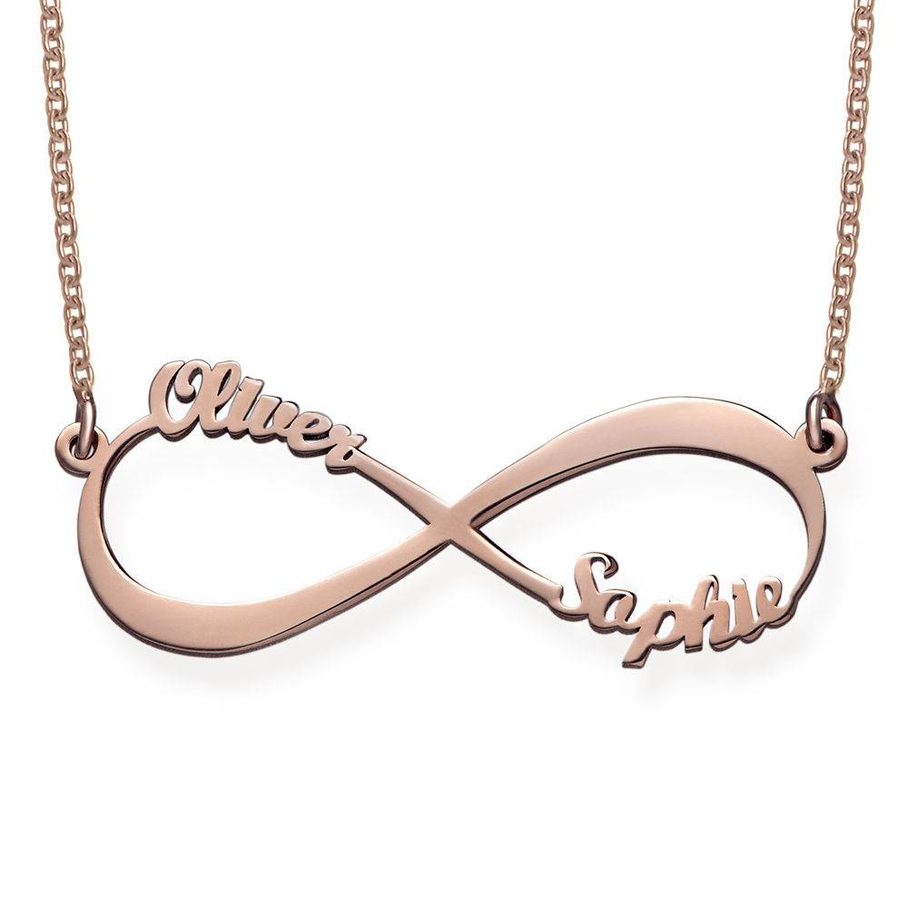 Infinity Name Necklace in Rose Gold Plating-1 product photo