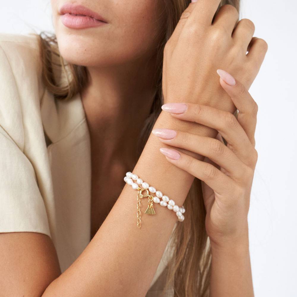 Sasha Pearl Bracelet in Gold Plating-3 product photo