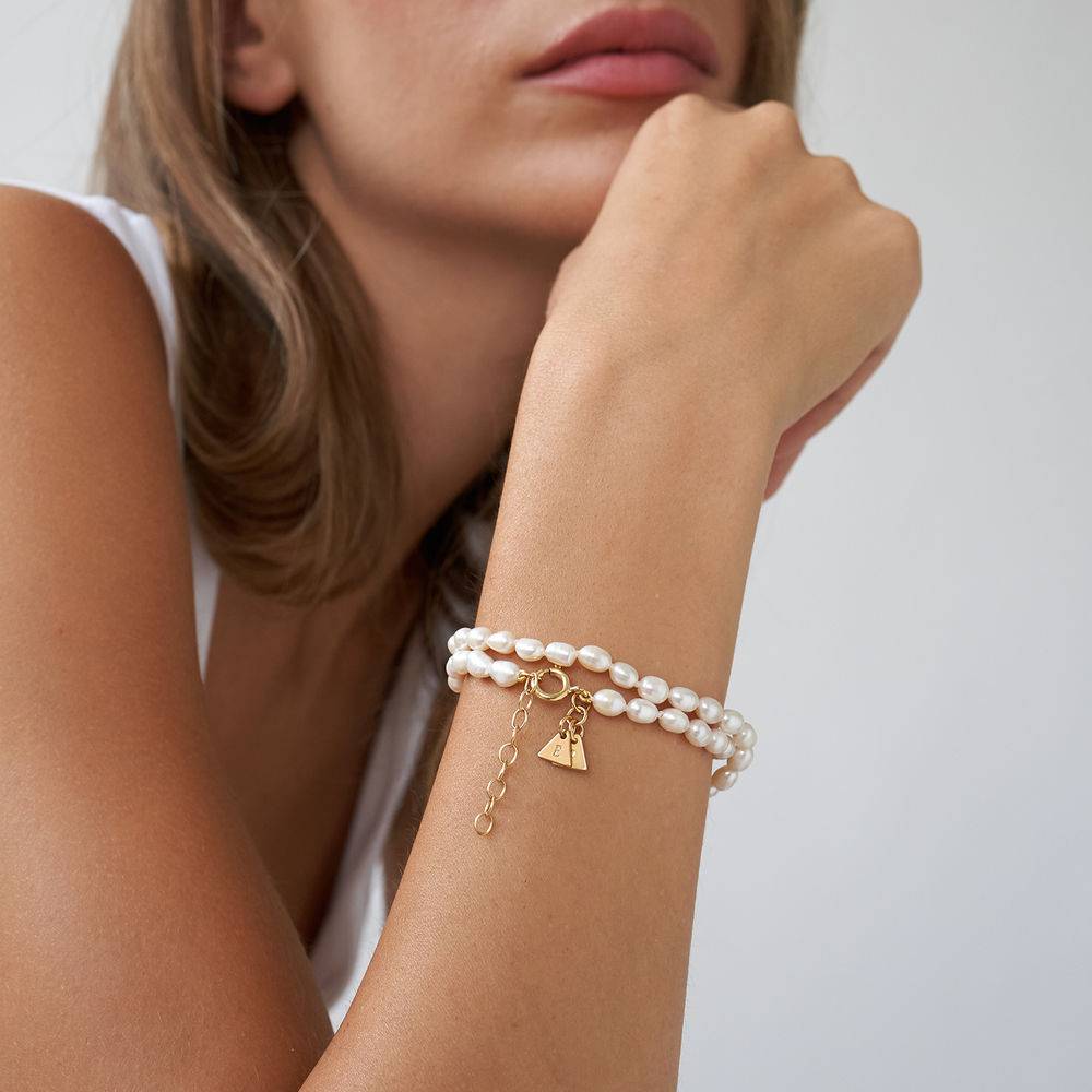 Sasha Pearl Bracelet in Vermeil product photo
