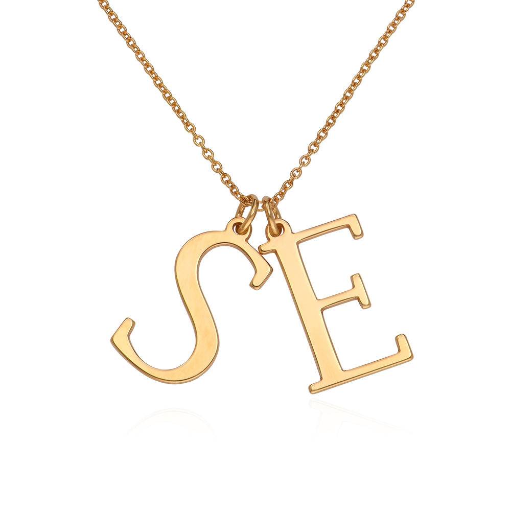 Initials Necklace in 18K Gold Vermeil-3 product photo