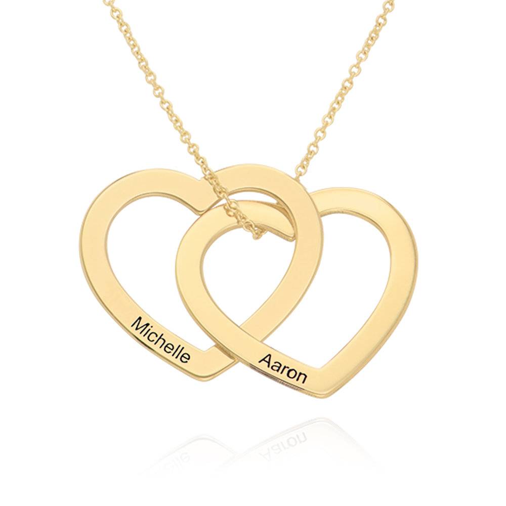 Interlocking Hearts Necklace in 14k Gold product photo