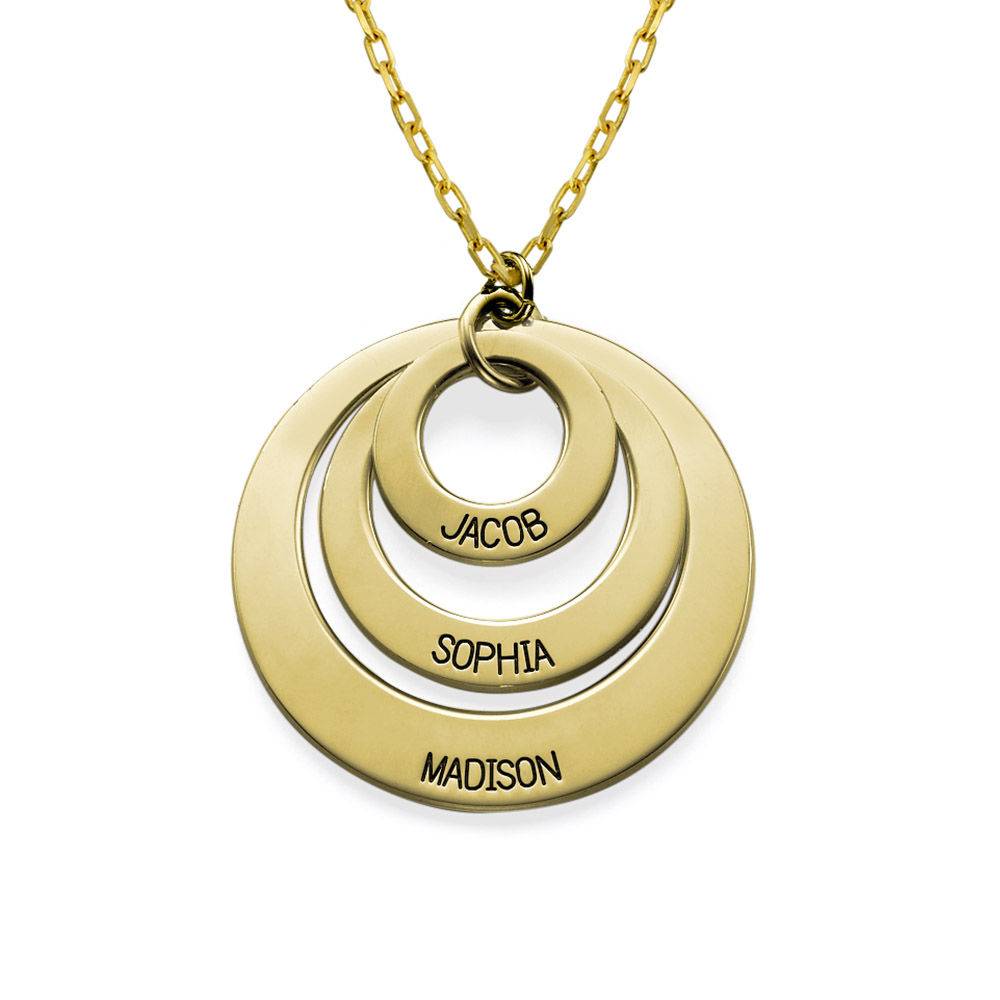 Jewelry for Moms - Three Disc Necklace in 10K Gold-1 product photo