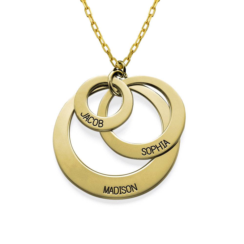 Jewelry for Moms - Three Disc Necklace in 10K Gold-2 product photo