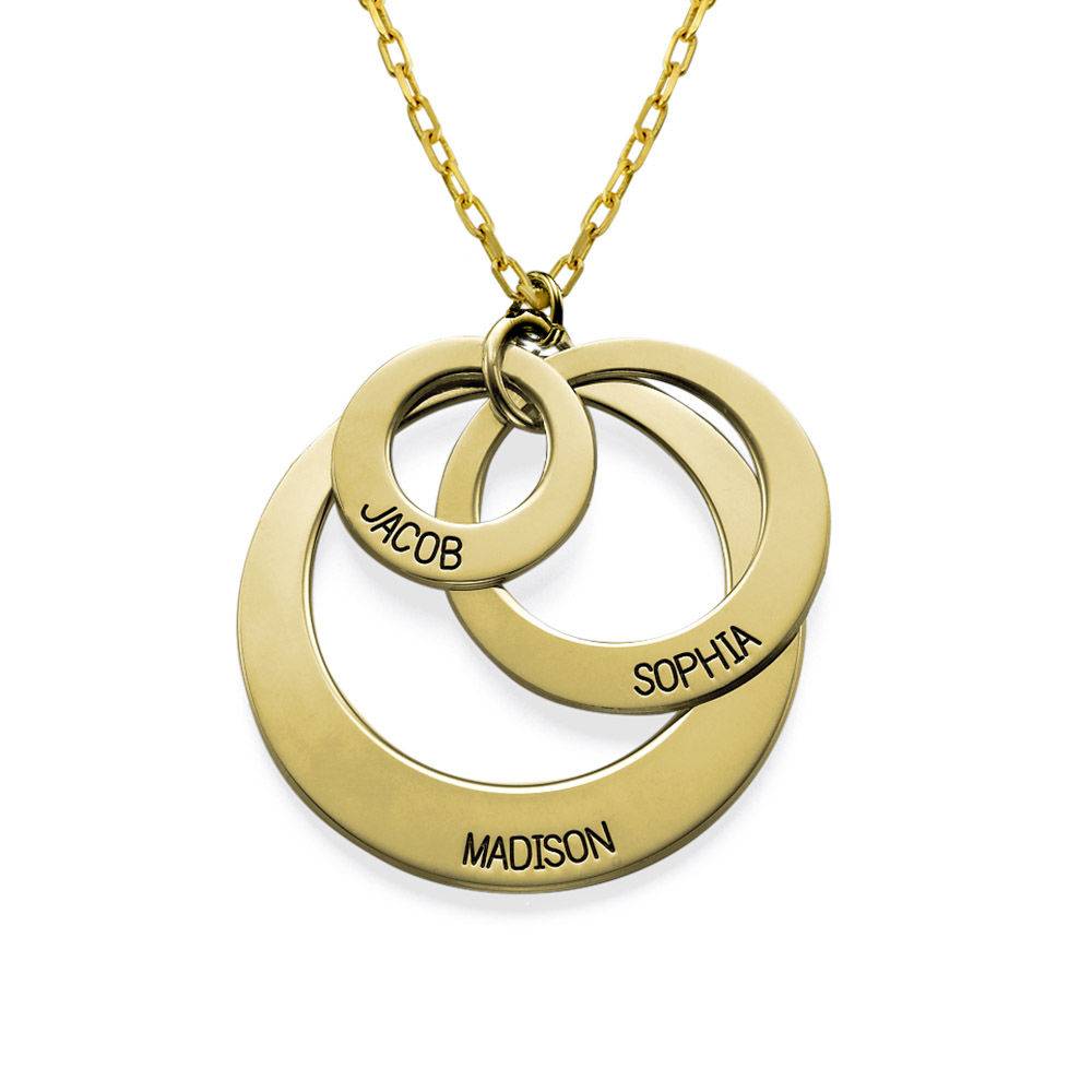 Jewelry for Moms - Three Disc Necklace in 10K Gold-1 product photo