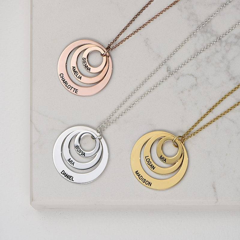 Jewelry for Moms - Three Disc Necklace in 18k Gold Plating product photo