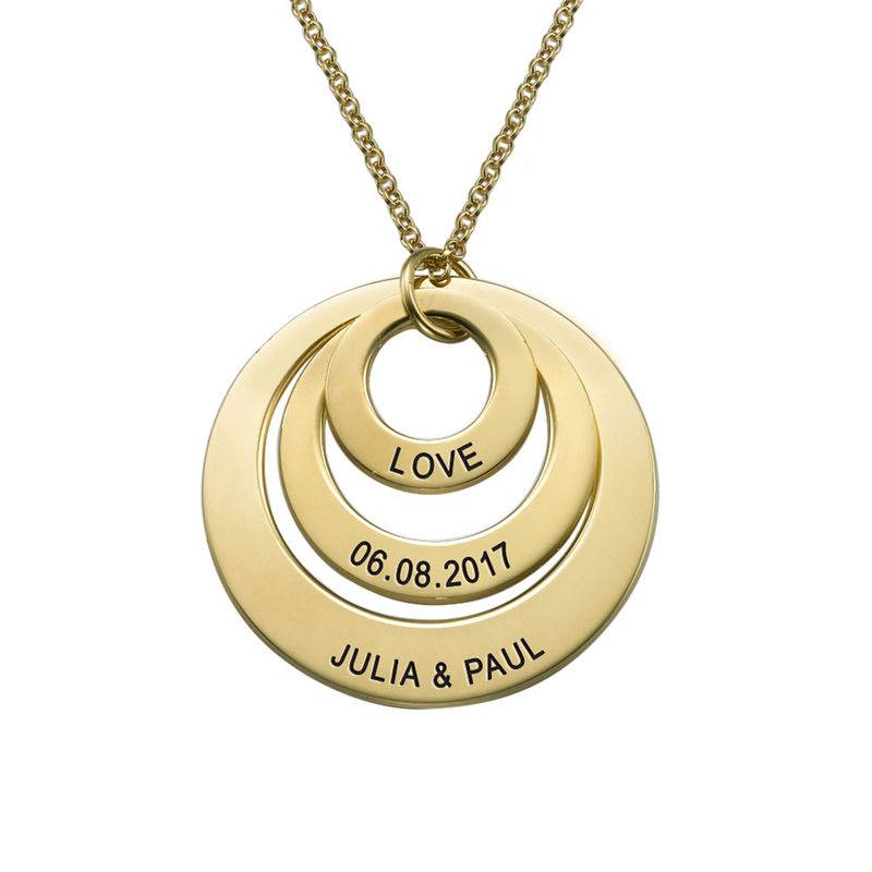 Jewelry for Moms - Three Disc Necklace in Vermeil-1 product photo