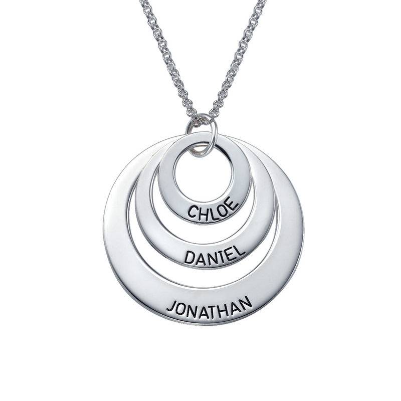 Jewelry for Moms - Three Disc Necklace in Sterling Silver-1 product photo