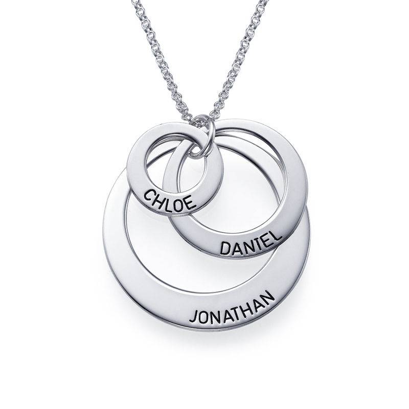 Jewelry for Moms - Three Disc Necklace in Sterling Silver-2 product photo