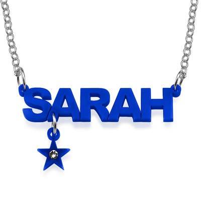 L.A. Style Color Name Necklace with your choice of charm-2 product photo