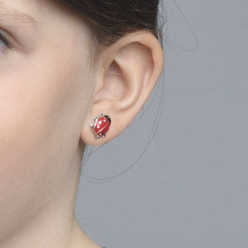 Ladybug Earrings for Kids-2 product photo