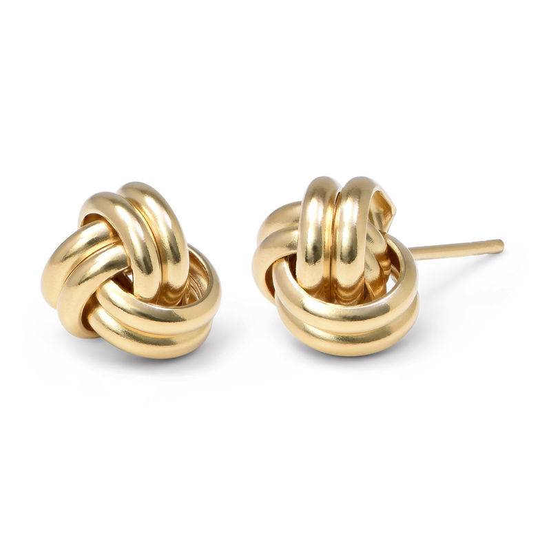 Love Knot Earrings in Gold Plated-1 product photo