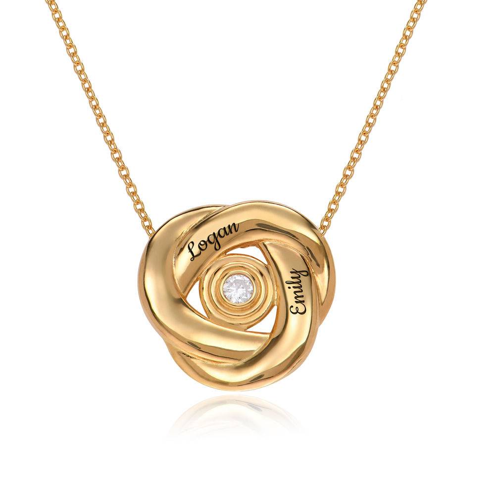 Love Knot Necklace in 18k Gold Plating