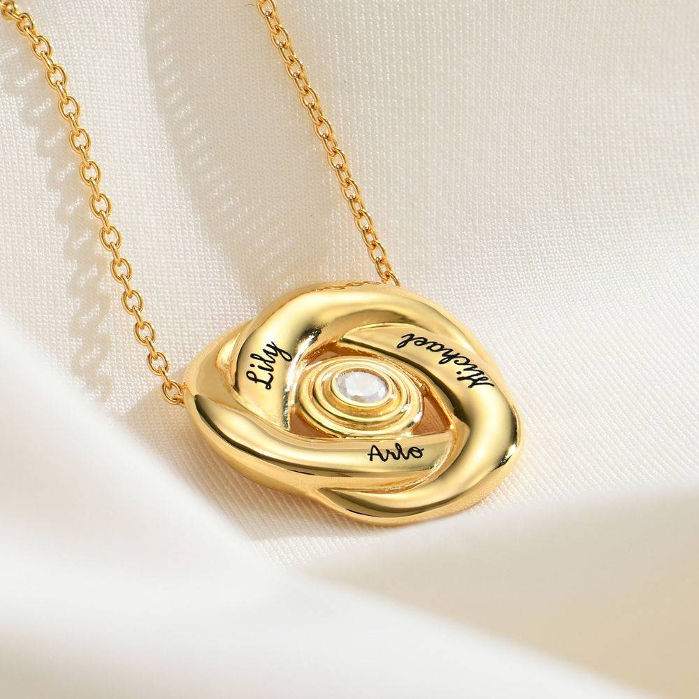 Love Knot Necklace in 18k Gold Plating product photo