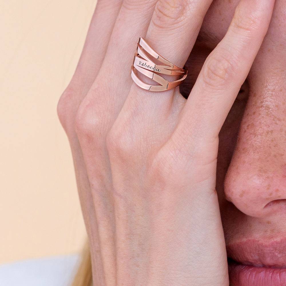 Margeaux Custom Ring in Rose Gold Plating-5 product photo