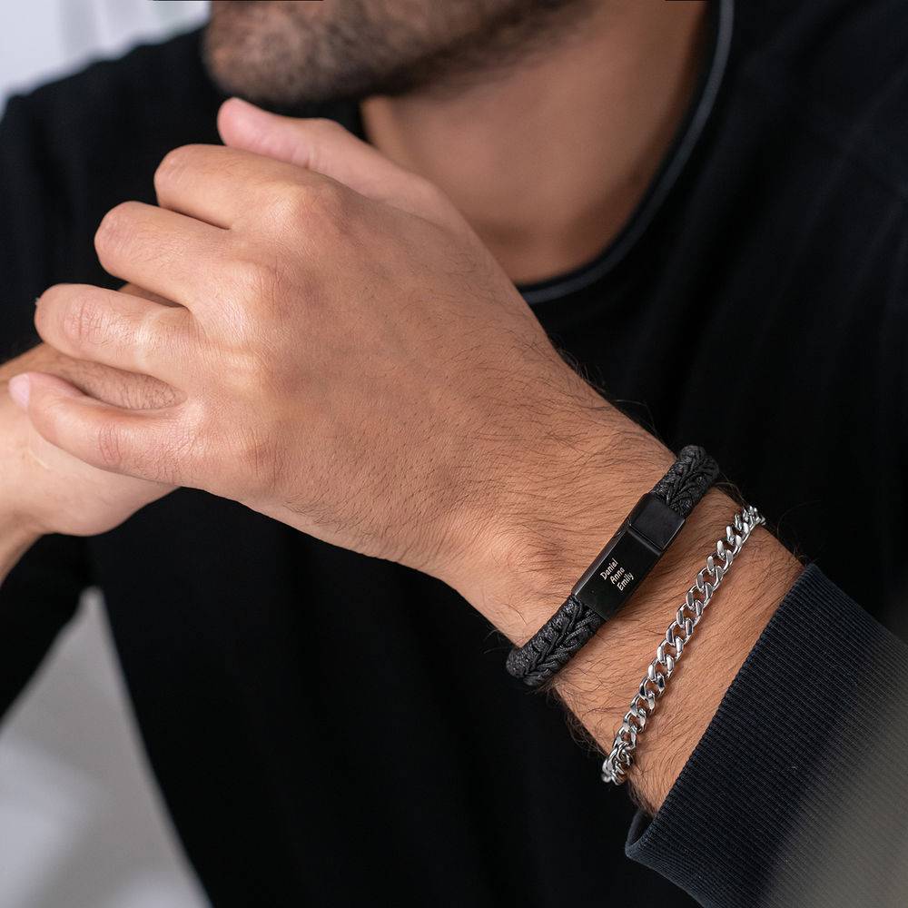 Men's Cuban Link Bracelet in Stainless Steel-2 product photo