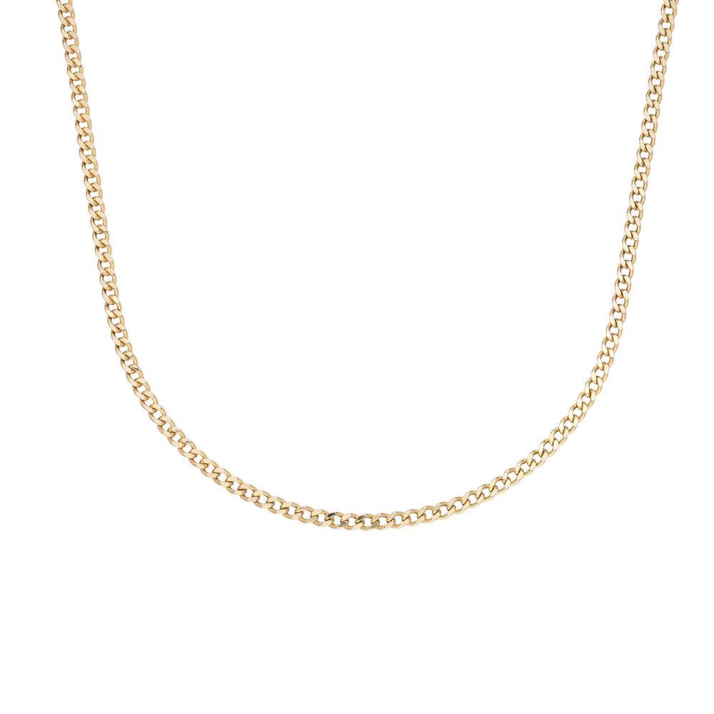 Mens 14K Yellow Gold Gourmet Necklace-2 product photo