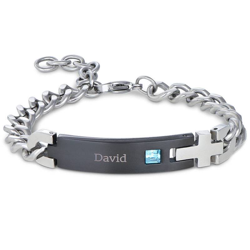 Mens ID Bracelet in Stainless Steel-1 product photo