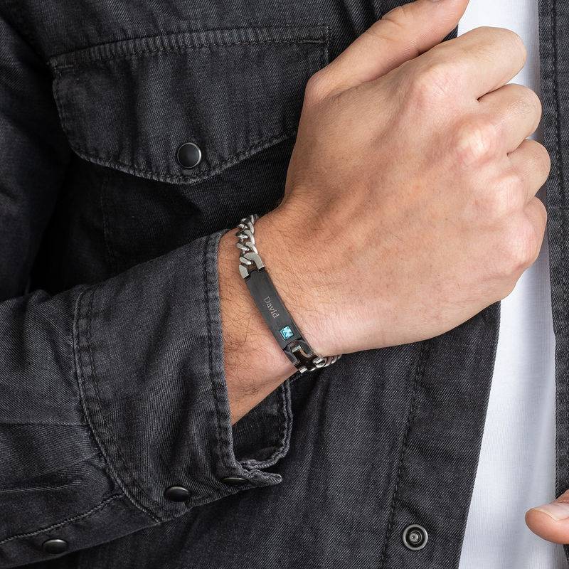 Mens ID Bracelet in Stainless Steel-4 product photo