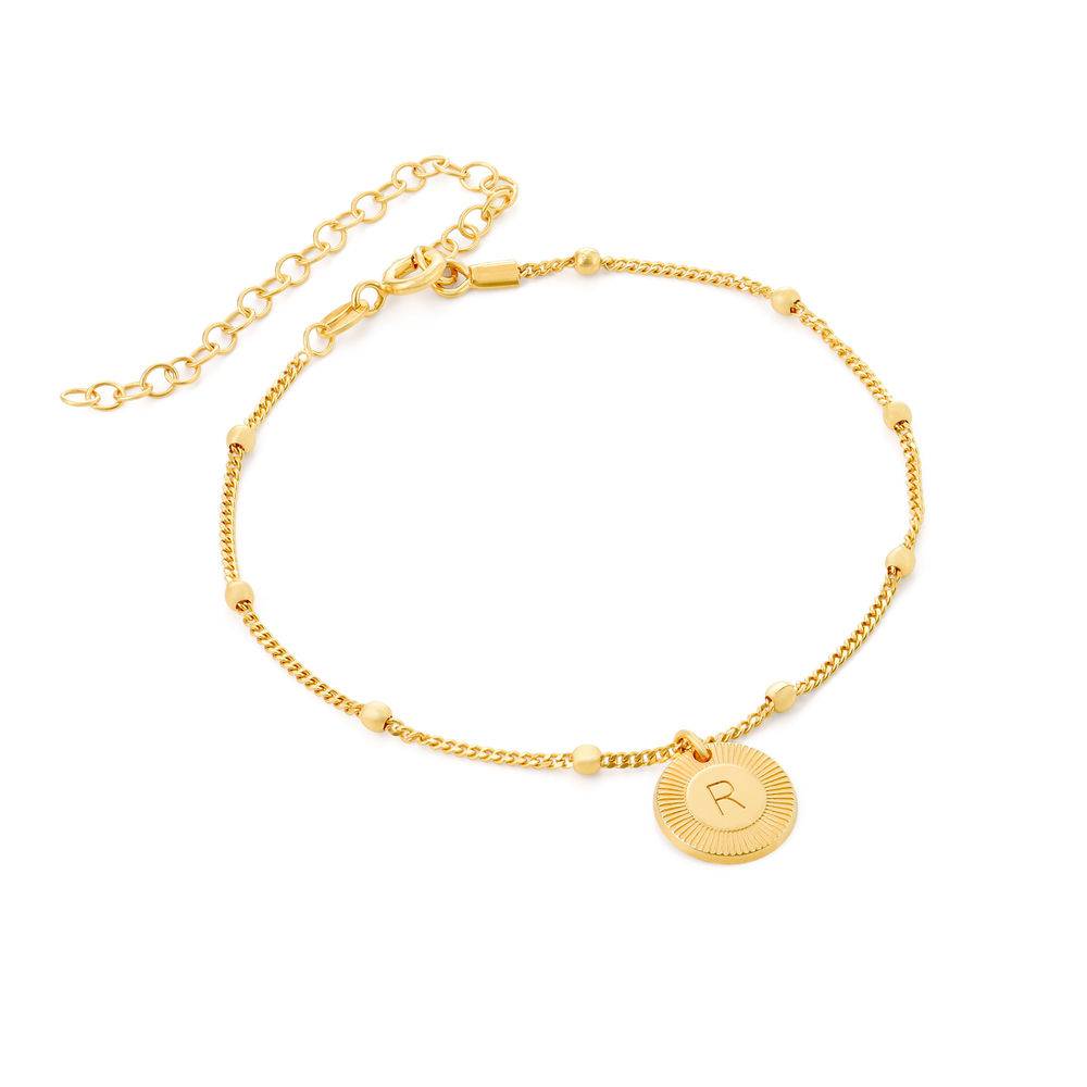 Mini Rayos Initial Bracelet / Anklet in 18k Gold Plating-1 product photo