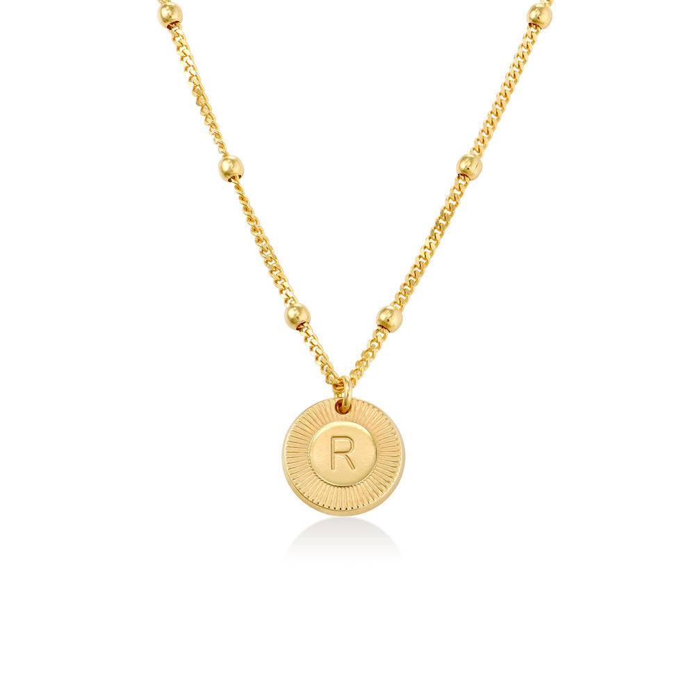 Mini Rayos Initial Necklace in 18K Gold Plating product photo