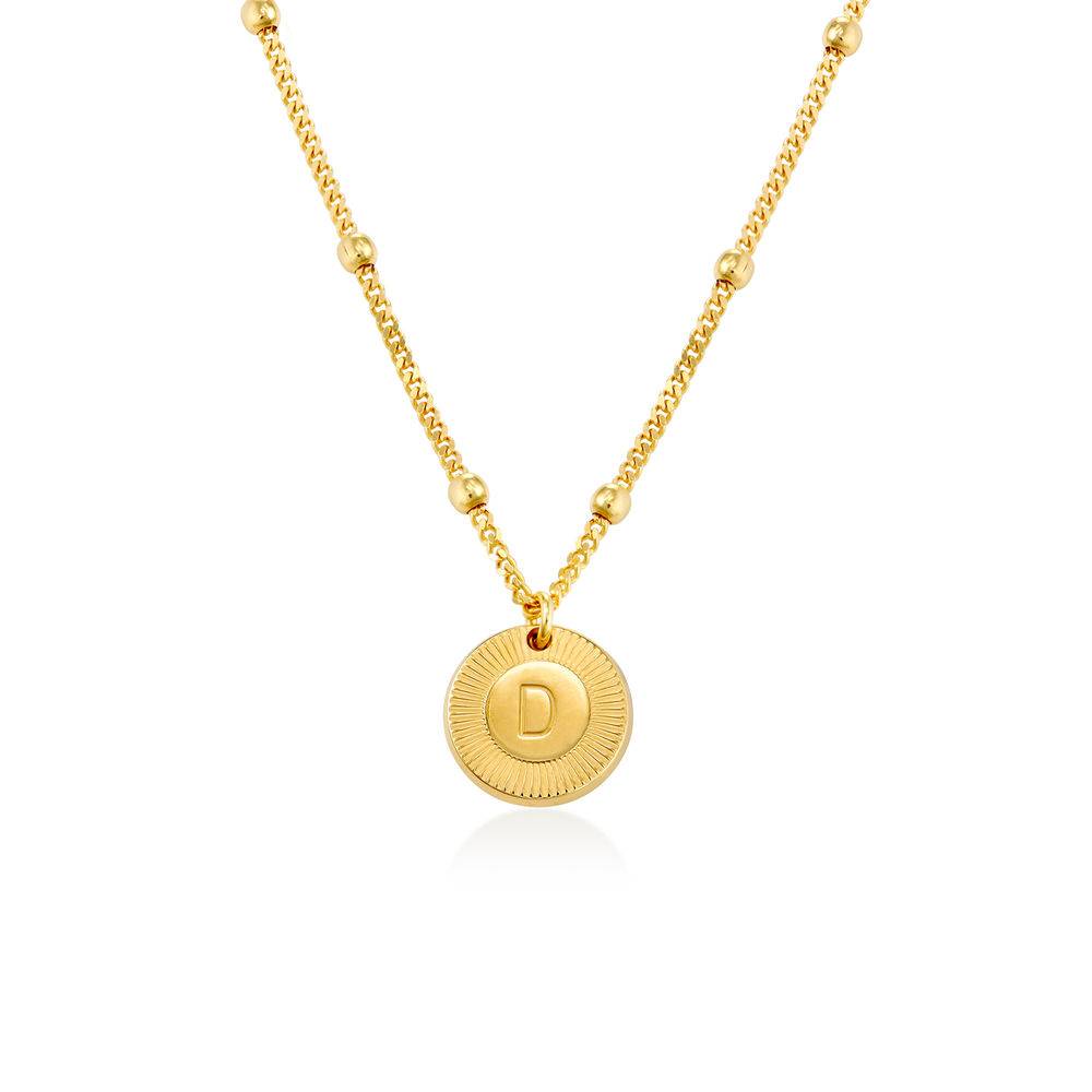Mini Rayos Initial Necklace in Vermeil